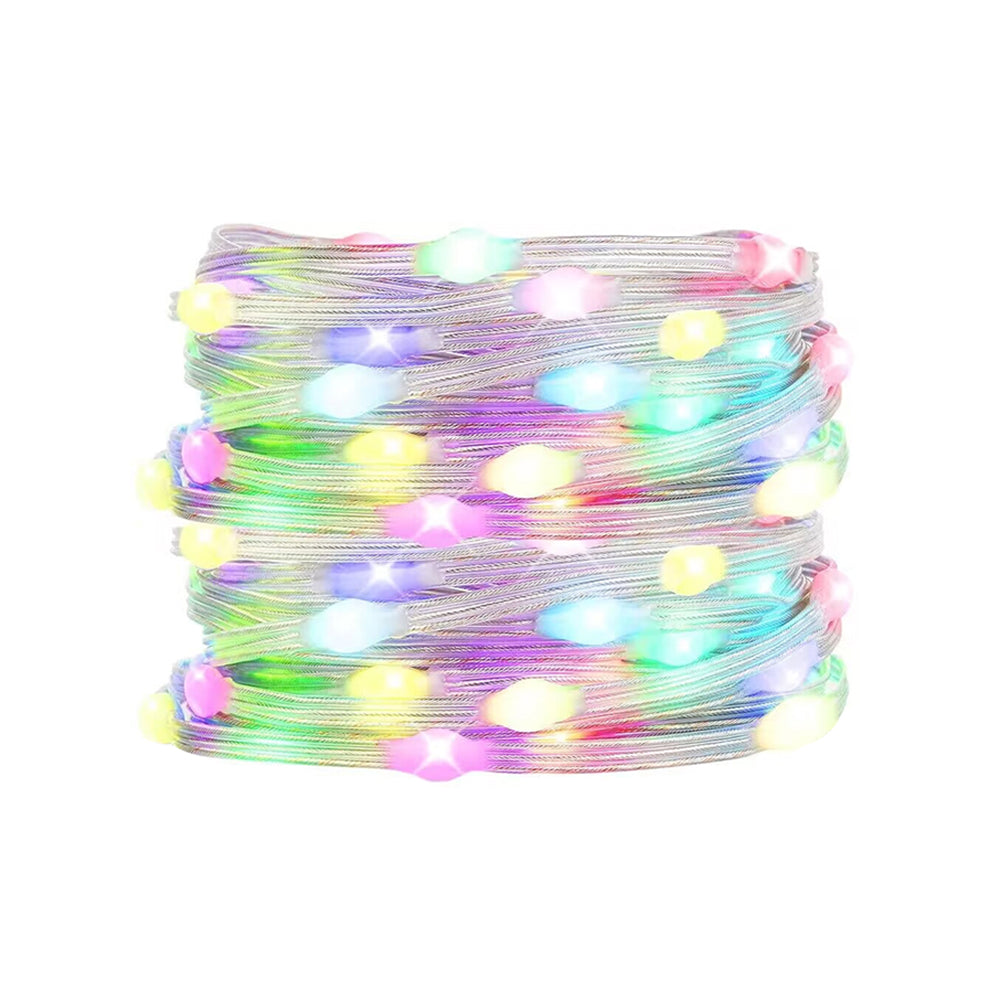 12V 5CM Color Changing 32.8 FT200 LED Christmas Pebble String Lights