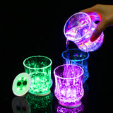3 Flashing Modes LED Bottle Coaster Lights for Bar Decor