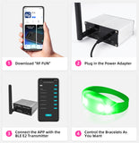 Mini APP Transmitter for Controlling LED Bracelets/LED Lightsticks/LED Lanyards
