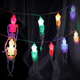 Halloween Skeleton Frame String Lights Battery Operated 12 LEDs