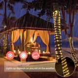 65.6FT 200 LED Rope Lights Outdoor Fairy String Light Plug in with Remote