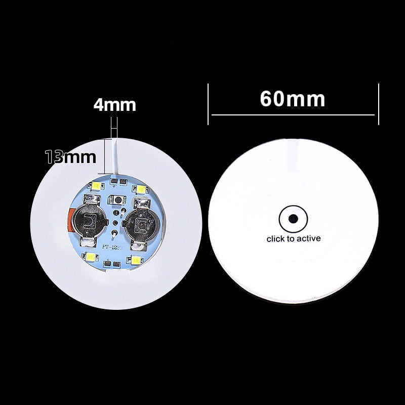 3 Flashing Modes LED Bottle Coaster Lights for Bar Decor