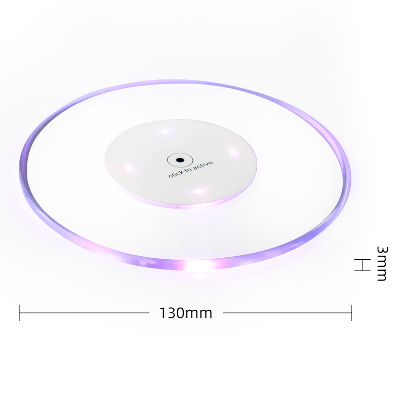 Barware Party Favor Stickers Transparent LED Coasters(50Pack)