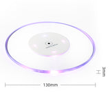 Barware Party Favor Stickers Transparent LED Coasters(50Pack)