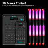 1 LED Light Sticks with APP Control (200 PCS + 1 APP Transmitter)