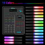 1 LED Light Sticks with APP Control (200 PCS + 1 APP Transmitter)