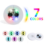3 Flashing Modes LED Bottle Coaster Lights for Bar Decor