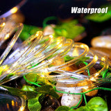 65.6FT 200 LED Rope Lights Outdoor Fairy String Light Plug in with Remote