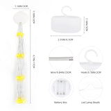 LED Starburst Firework String Lights 8 Modes Battery Operated with Remote