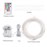 16 Colors RGB 10M/12M/15M LED Trampoline Lights, Remote Control Trampoline Rim LED Light
