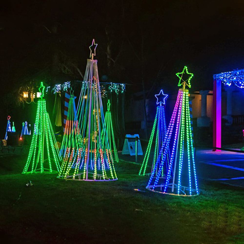 12V10CM Color Changing 32.8 FT 100 LED ChristmasPixel String Lights