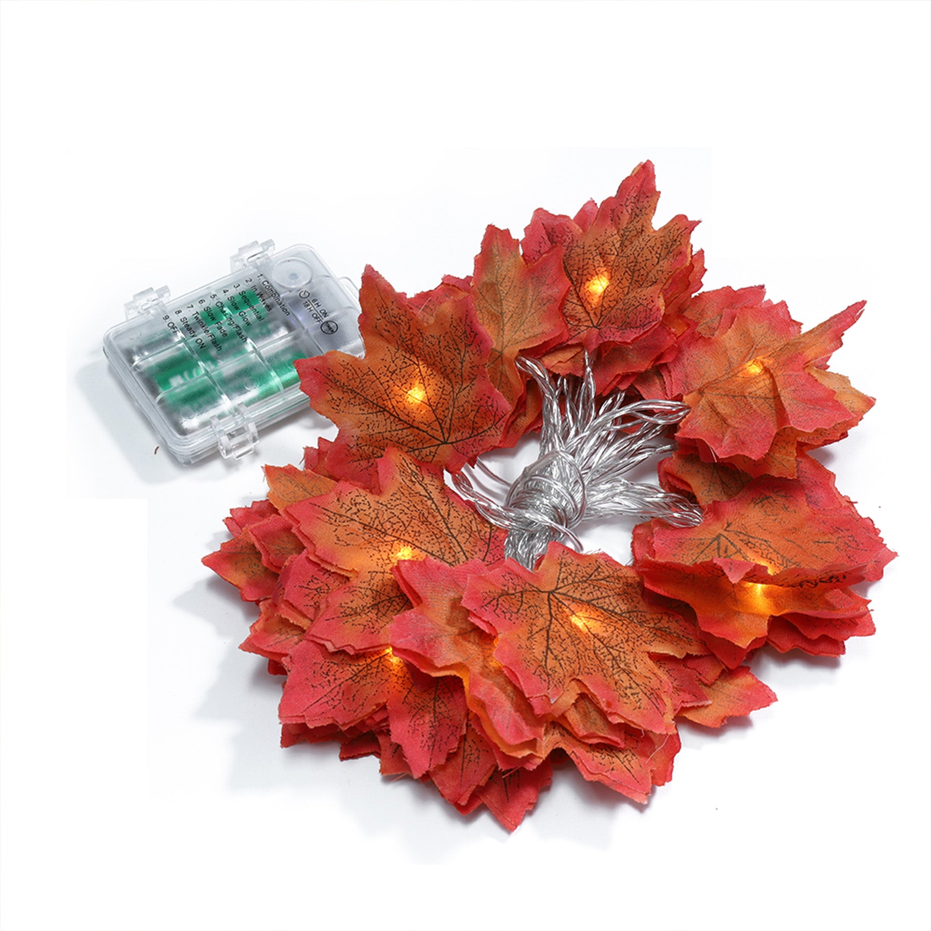 Autumn Maple Leaf Lights Outdoor Halloween Christmas Decoration