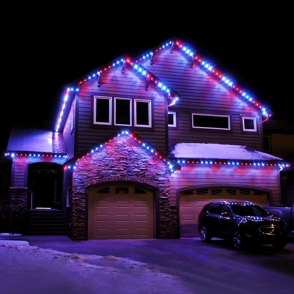 12V10CM Color Changing 32.8 FT 100 LED ChristmasPixel String Lights