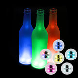3 Flashing Modes LED Bottle Coaster Lights for Bar Decor