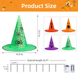 Halloween Witch Hat String Light for Outdoor Garden Patio Tree