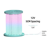 12V 5CM Color Changing 32.8 FT200 LED Christmas Pebble String Lights