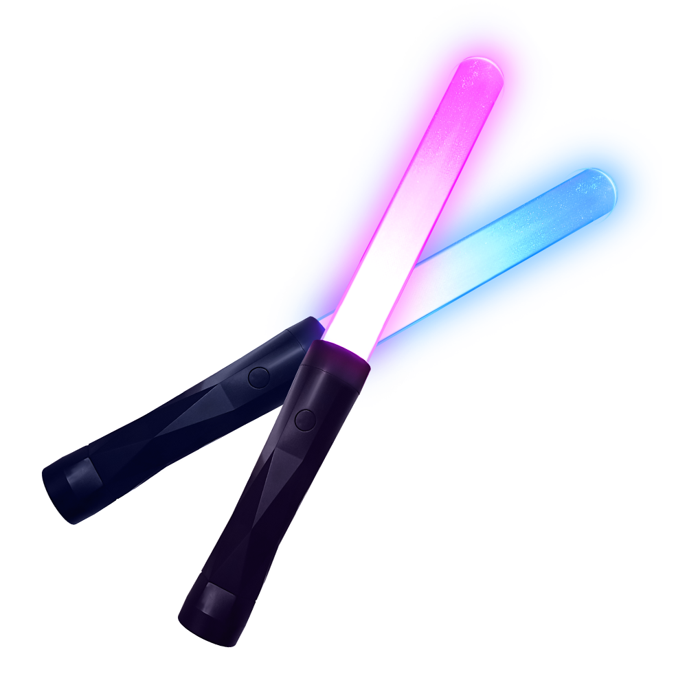 DMX Controllled Rechargeable LED Lightsticks