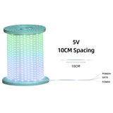 5V10CM Color Changing 32.8 FT 100 LED Christmas Pebble String Lights