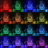 16 Colors Fairy Lights 2 Packs String Lights 16.4 Ft 50 LEDs with Remote