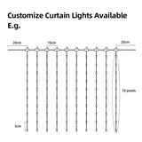5V5CM Color Changing 32.8 FT 200 LED Christmas Addressable Fairy String Lights
