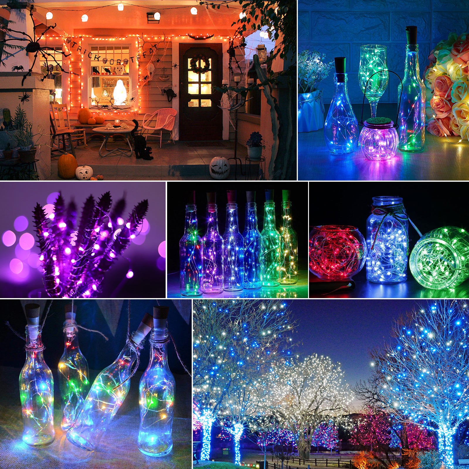 8 Lighting Modes USB Powered Remote Fairy Lights for Bedroom Party Decor