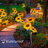 Solar Powered Sunflower Light Outdoor Decoration(2 Packs)