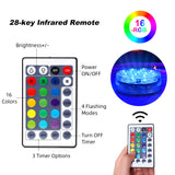 28 Key IR Remote Control Submersible LED Lights - GFLAI