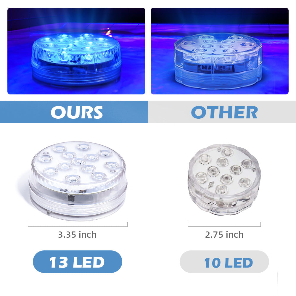28 Key IR Remote Control Submersible LED Lights - GFLAI