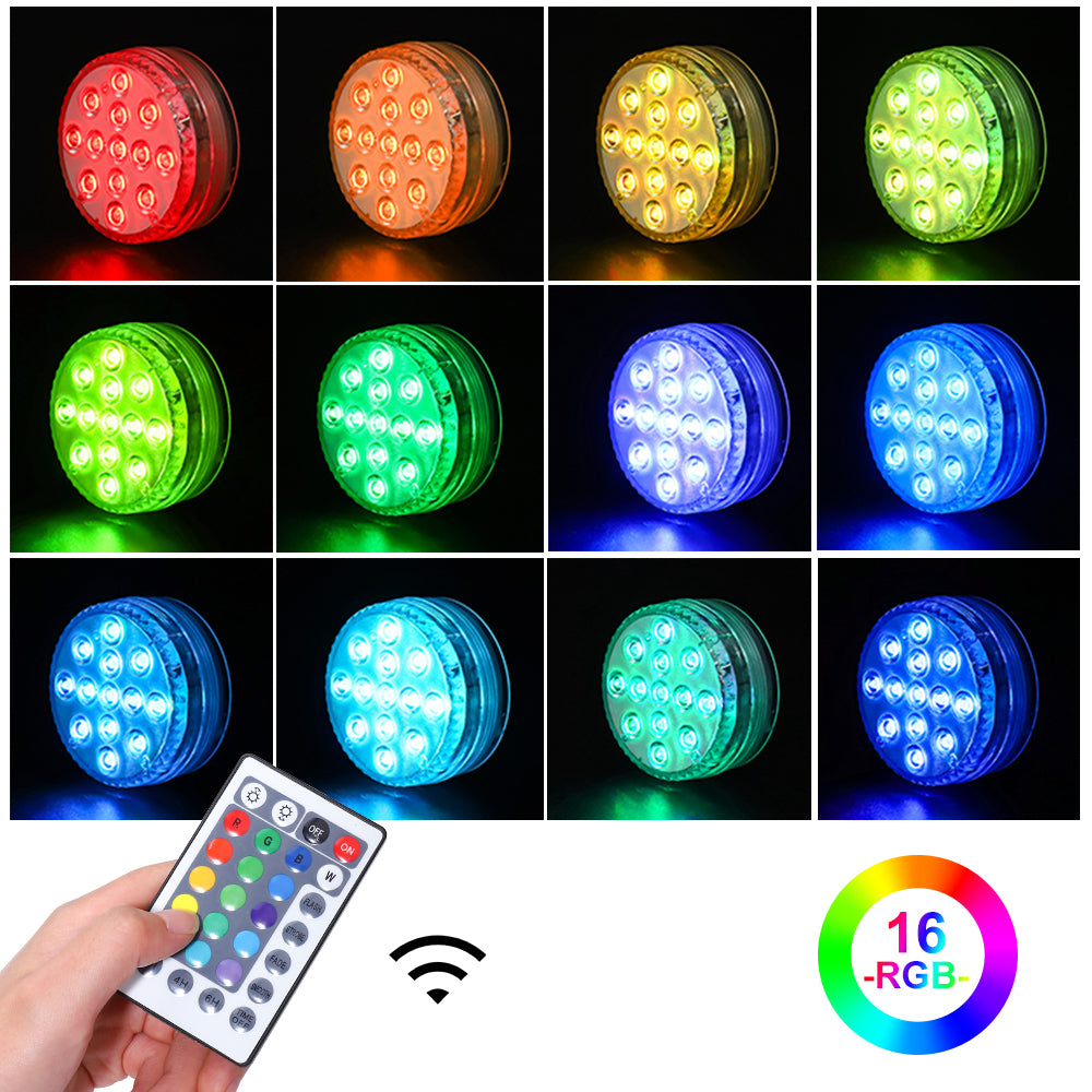28 Key IR Remote Control Submersible LED Lights - GFLAI