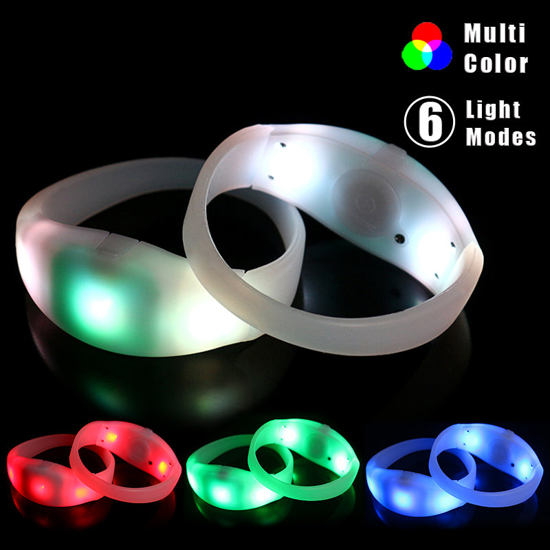 LED Party Supplies Button 7 Color Bracelet