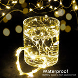 Fairy String Lights for Wedding Party Christmas Table Decor Warm White(12 Packs)