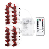 Christmas Red Snow Bird Decor String Lights