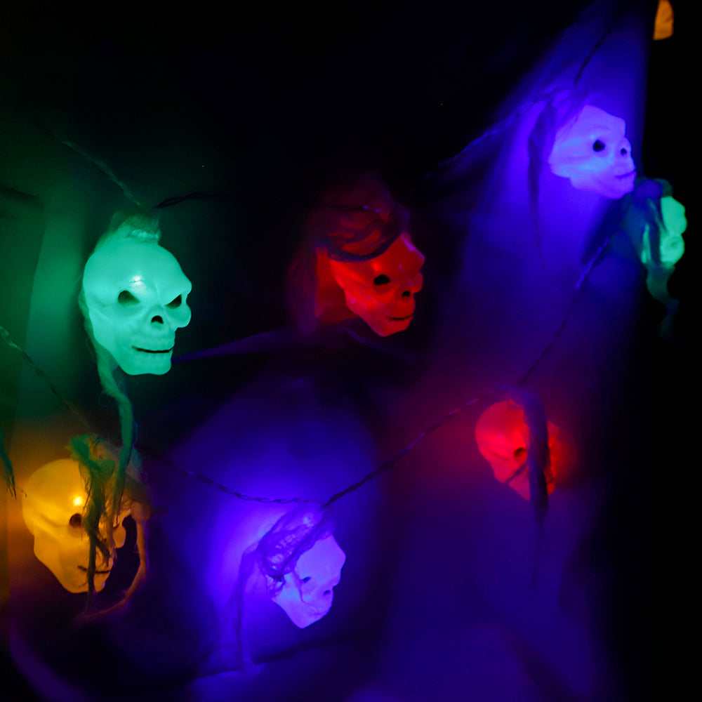 Battery Powered Halloween Ghost Skull Lights