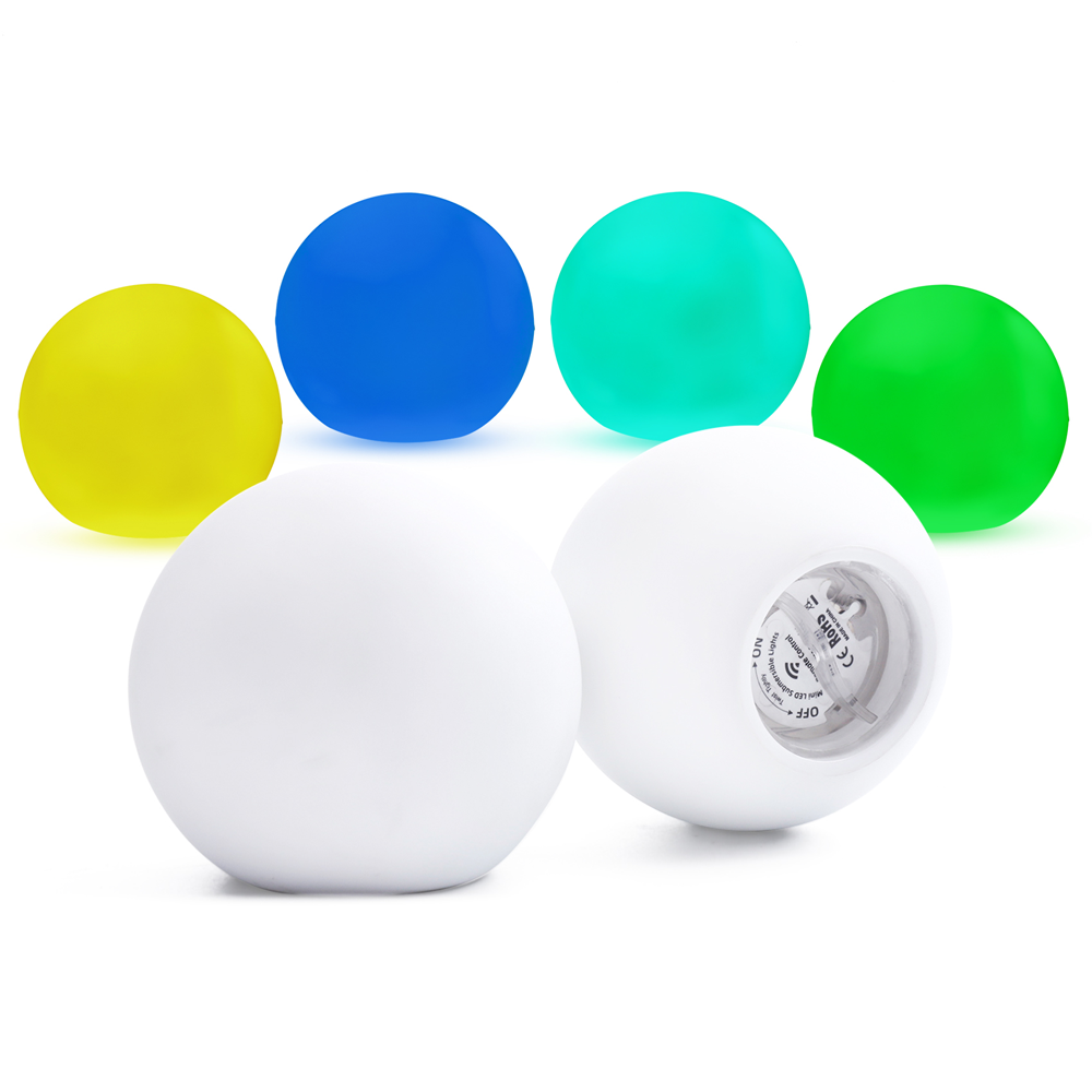 16 Colors LED Glow Ball Floating Pool Lights(6 Packs)