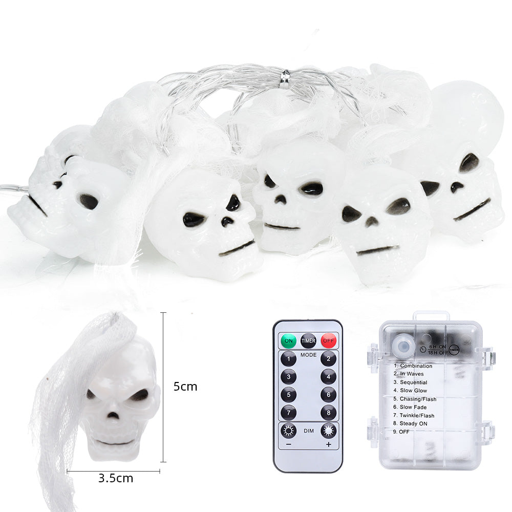 Battery Powered Halloween Ghost Skull Lights