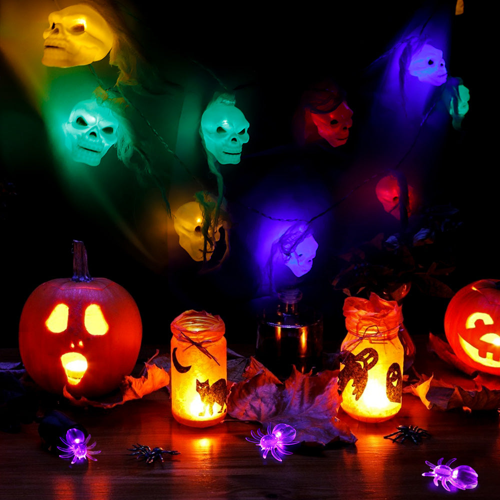 Battery Powered Halloween Ghost Skull Lights