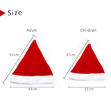 Christmas Glowing Santa Hat, Adult Size Santas Hat (2 Pack)