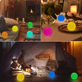 16 Colors LED Glow Ball Floating Pool Lights(6 Packs)