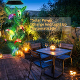 Solar Powered Hummingbird Wind Chimes Outdoor