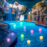 16 Colors LED Glow Ball Floating Pool Lights(6 Packs)