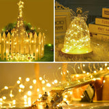 Fairy String Lights for Wedding Party Christmas Table Decor Warm White(12 Packs)