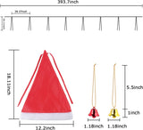Hanging Lighted Christmas Hat String Lights