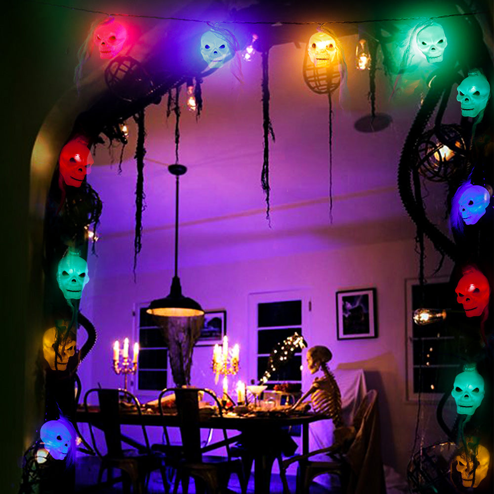 Battery Powered Halloween Ghost Skull Lights