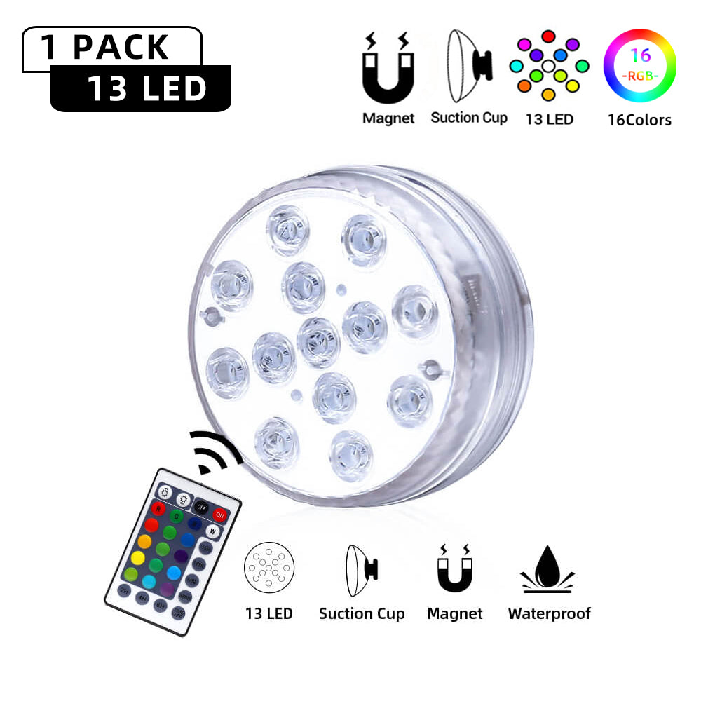 28 Key IR Remote Control Submersible LED Lights - GFLAI