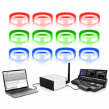 GFLAI GFB005 300-Pack APP LED Wristbands with GFC008 Controller