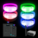 GFLAI GFB005 300-Pack APP LED Wristbands with GFC008 Controller