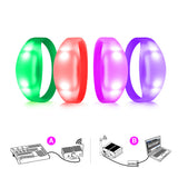 DMX512 LED Wristbands – 150-Pack Remote Control RGB Bracelets