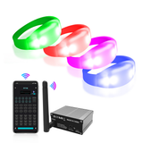 GFLAI GFB005 300-Pack APP & DMX LED Wristbands with GFC007 Controller