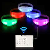 GFLAI GFB005 150-Pack Remote Control LED Wristbands with GFC004