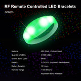 Wholesale Remote Controlled LED Wristbands (400PCS/1 Carton GFB005 Bracelets)